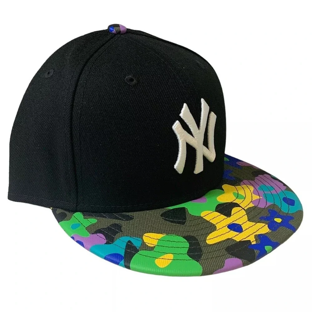 New Era New York Yankees 9FIFTY MLB Floral Green Camo Black Snapback Hat OSFM